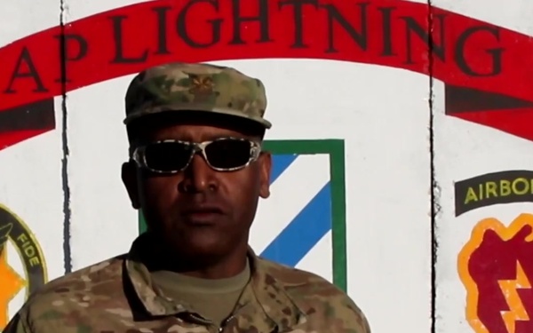 U.S. Army Maj. Nuir A. Hussein Moores 2017 Christmas Season Holiday shout-out