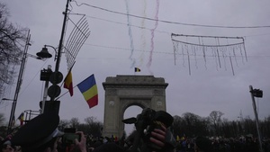 U.S. Soldiers March in Romania's National Day Parade