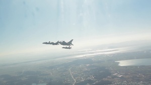 Kunsan F-16s, Hill F-35s conduct flight training over South Korea