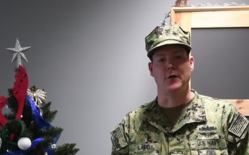 Master Chief Operations Specialist Robert Laird Jr. sends Christmas Greetings