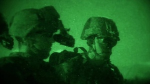 Marines conduct night operation