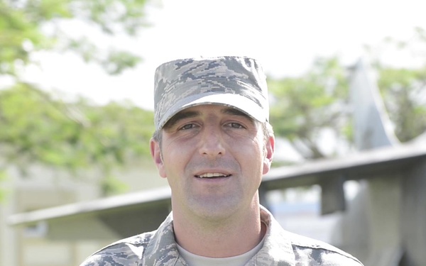 TSgt Kevin Jackson gives a holiday shout out to his family in TN