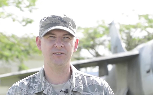 MSgt Chris Simonson gives a holiday shout out