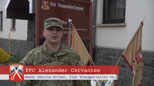 PFC Cervantes Sends Greetings to Family