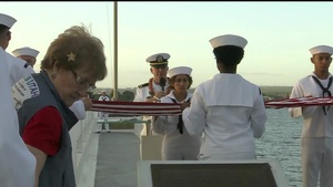 USS Utah Sunset Memorial Service, in Pearl Harbor, Hawaii