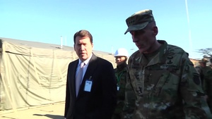 The US Ambassador to Japan visits Camp Sendai during exercise Yama Sakura