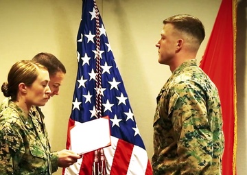 Marine awarded for helping to save a fellow Marine