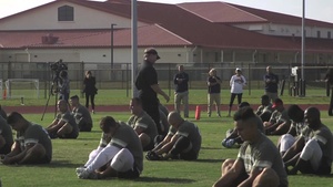 Coach Gruden BRoll from MacDill AFB