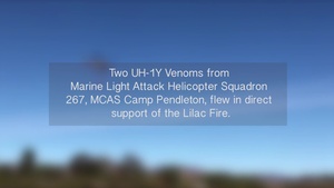 3rd MAW supports firefighting in San Diego County