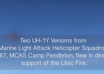 3rd MAW supports firefighting in San Diego County