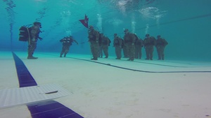 Pacific Army Dive team conducts underwater change of command