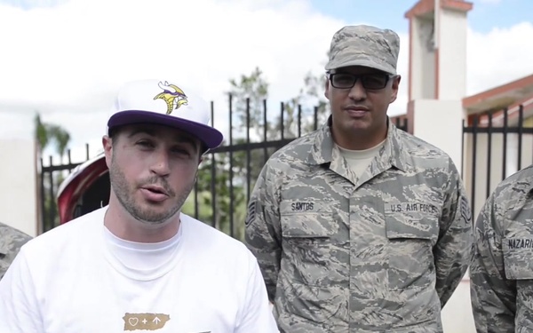 Vikings Shoutout from Puerto Rico Food and Water Distro mission