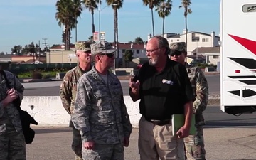 SoCal Fires: National Guard Bureau Chief briefed visits JFTB Los Alamitos