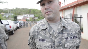 Interview in Spanish: PRANG SSGT Alex River Talks About His Experience During a Supply Mission in Orocovis