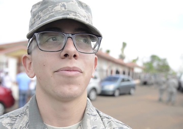 Interview in English: PRANG Airman Angel Ayala Rivera  talks about his experience during a supply mission in Orocovis