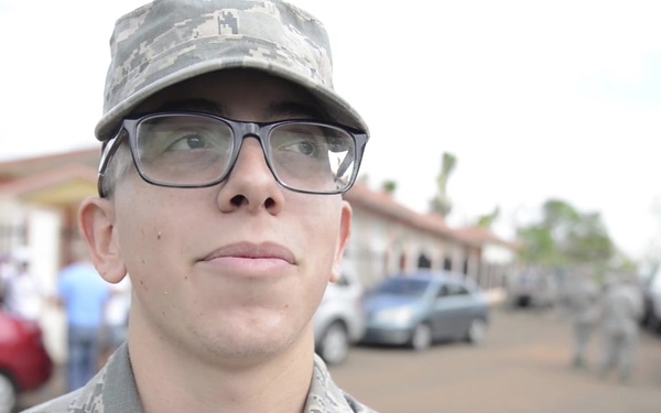 Interview in English: PRANG Airman Angel Ayala Rivera  talks about his experience during a supply mission in Orocovis