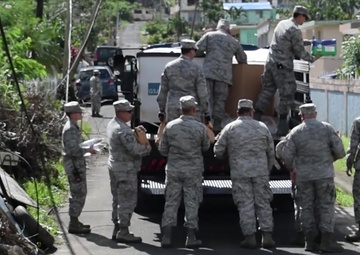 BROLL: Various Shots During Food and Supply Mission in the Town of Yabucoa, Puerto Rico