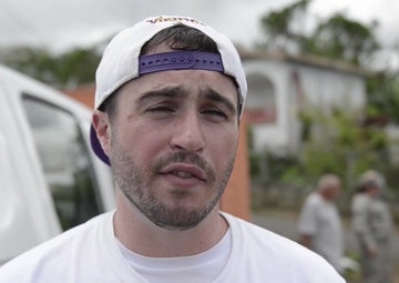 Interview in English: Michael Menda, Foundation for Puerto Rico, talks about his experience partnering with PRANG during a mission in Orocovis