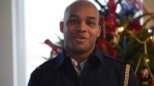 Lt. Tucker gives a special holiday message to his family