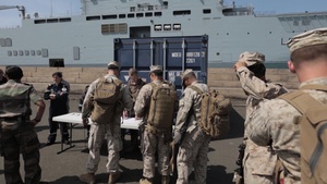 TF 51/5 Marines embark aboard French Ship Tonnerre