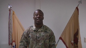SGT Waters sends greeting to family