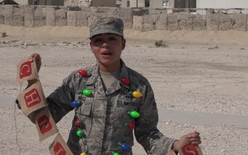 Senior Airman Jillian Baez Gives a Christmas/Holiday &quot;Shout Out&quot;