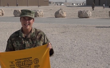 Master Sgt. Taryn Bullers' Pittsburgh Steelers' &quot;Shout Out&quot;