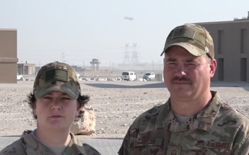 Senior Master Sgt. Bruce Carson and Master Sgt. Renee Carson Give a Christmas/Holiday &quot;Shout Out&quot;