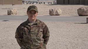 Staff Sgt. Katherine Jarvis' Christmas/Holiday "Shout Out"