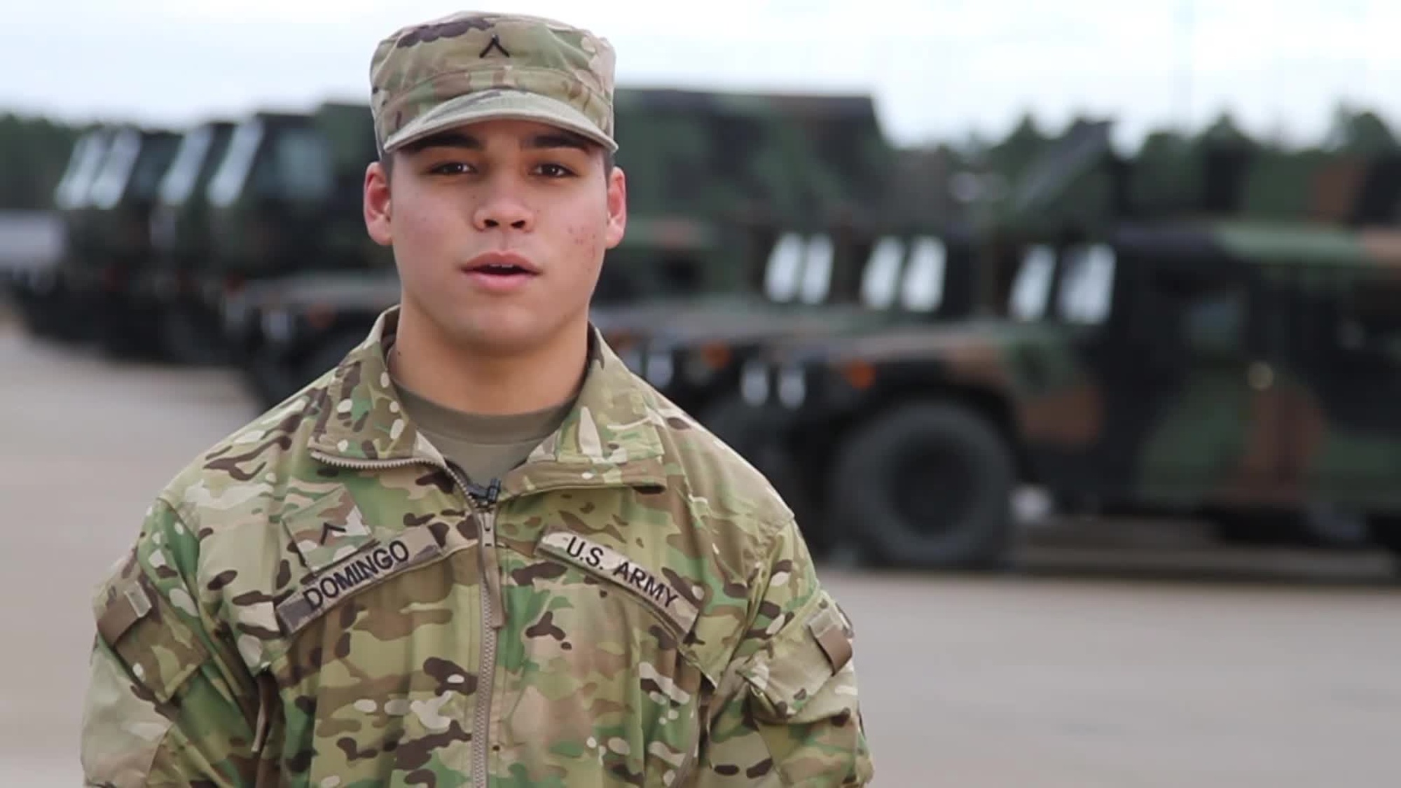 Happy Holidays from Private Noel Domingo, 709th Military Police Battalion, 18th Military Police Brigade.