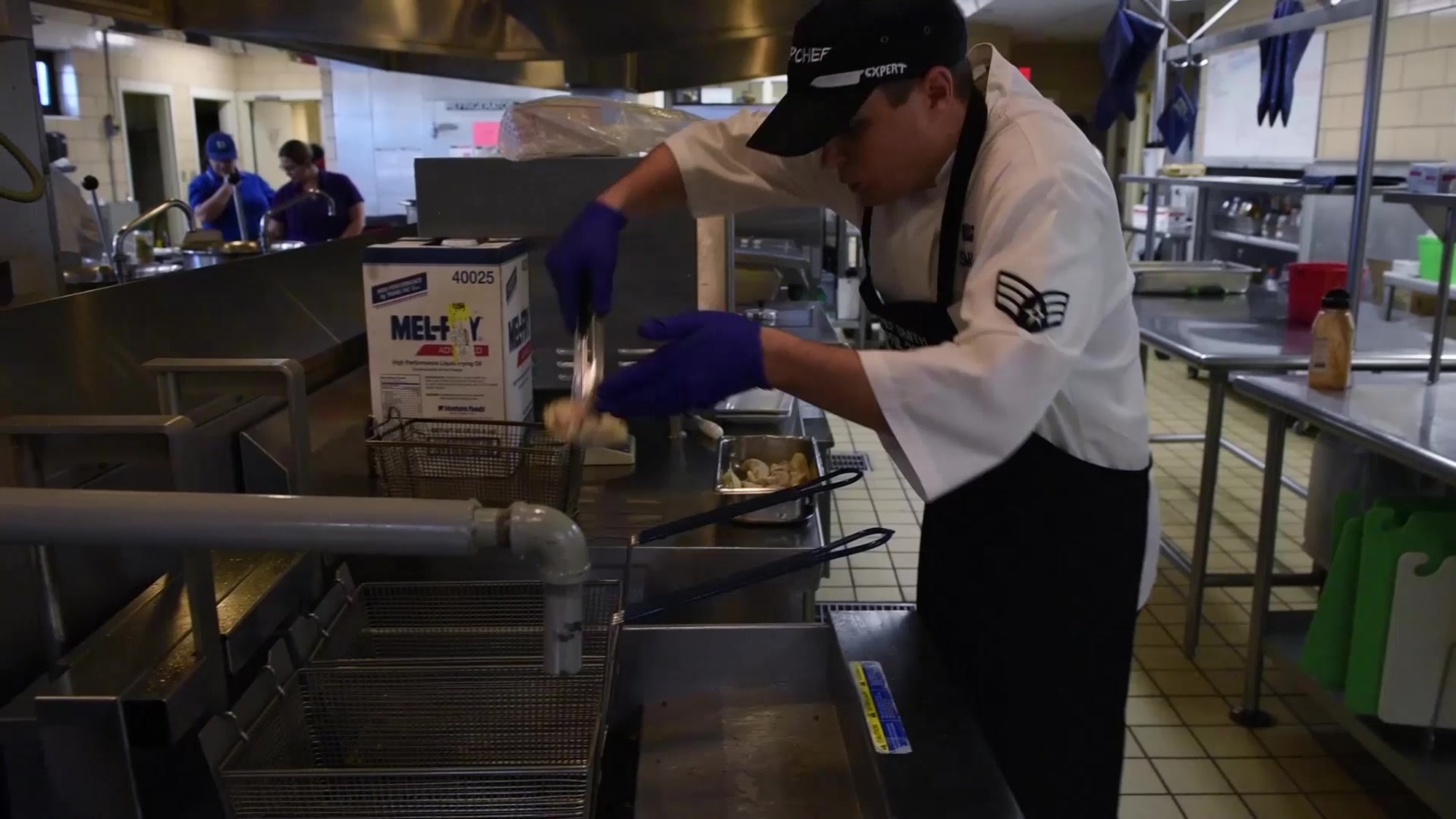 Chefs at Altus AFB&#39;s Hangar 97 compete in an Iron Chef inspired cook off to determine a champion.