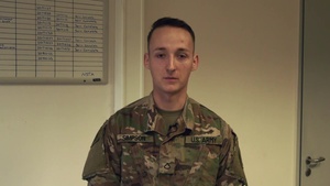Holiday Greetings: Pfc. Mikie Simpson