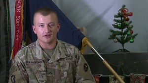 PFC Riley Raynsford Holiday Greetings  Fort Worth, TX