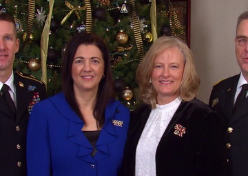 Holiday Greeting 2017:  CSA, General Mark Milley and Mrs. Hollyanne Milley with SMA, Daniel Dailey and Mrs. Holly Dailey