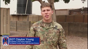 Deployed Soldier Holiday Message from Cameroon