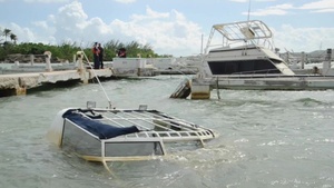 Hurricane Maria response team assesses distressed vessels, environmental concerns in Isleta Marina, Puerto Rico