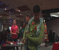Marines, sailors get “ugly” with Christmas sweater contest (Package/Pkg)