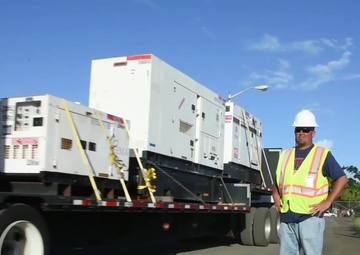 Transfer temporary emergency generators