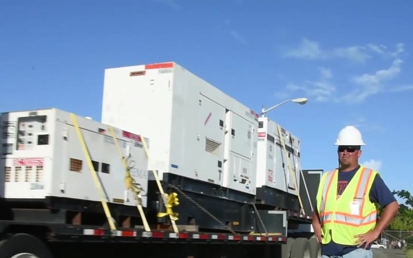 Transfer temporary emergency generators