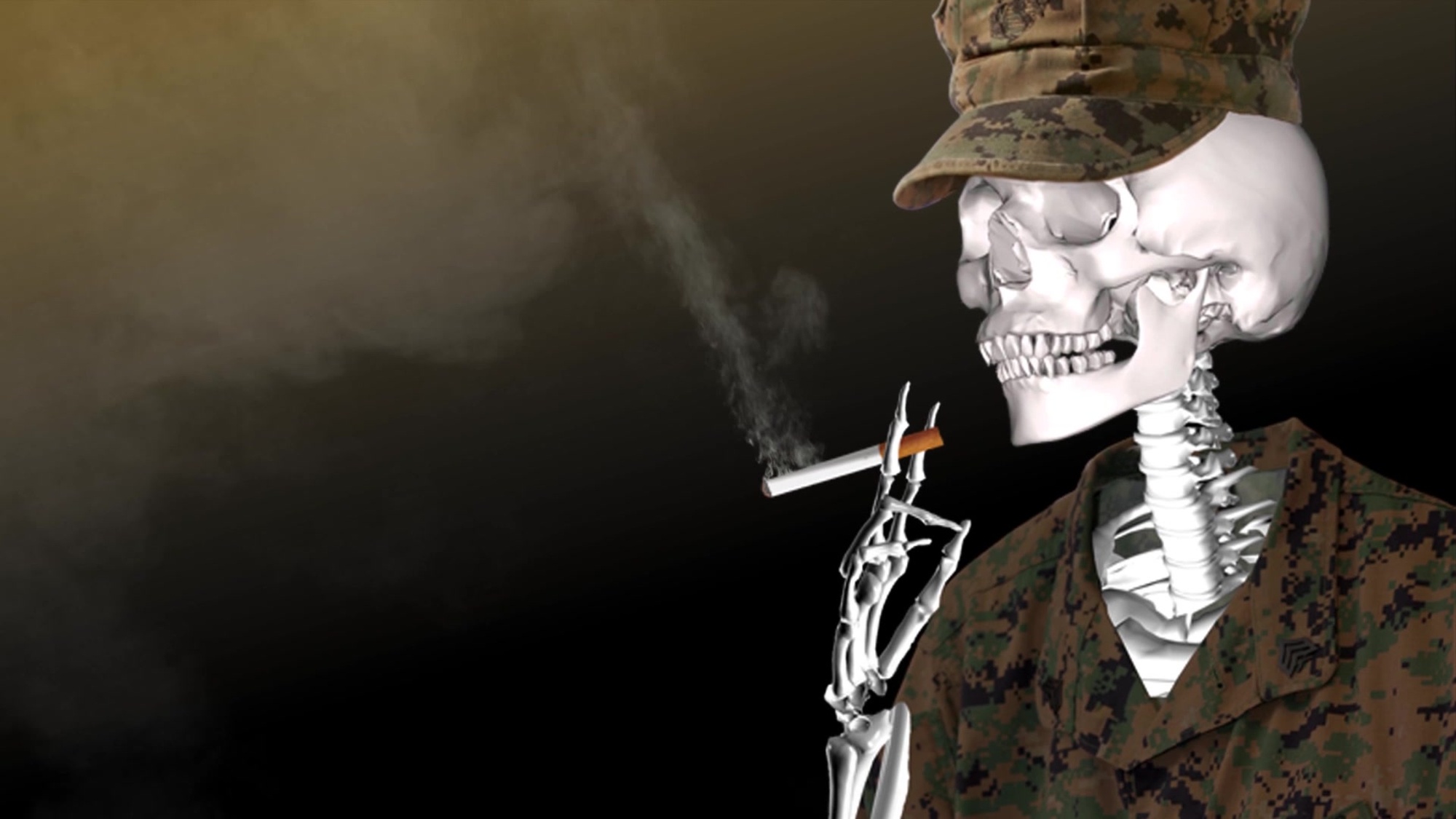 marine smoking cigarette Videos
