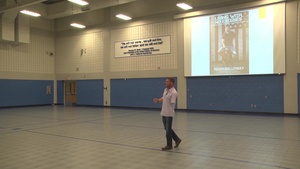 Disabled Veteran Speaks to Airmen