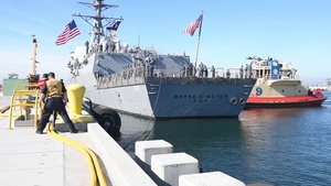 USS Wayne E. Meyer (DDG 108) Departs for Western Pacific