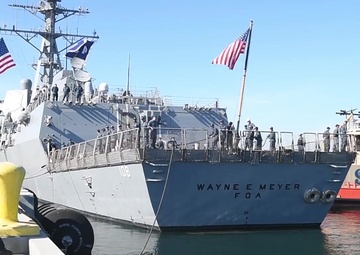 USS Wayne E. Meyer (DDG 108) Departs for Western Pacific
