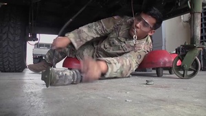AFN Okinawa - Pacific Spotlight - Army Vehicle Mechanic