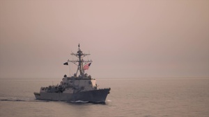 Destroyer live fire footage