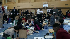American, Japanese students pen first writing of year (Package/Pkg)