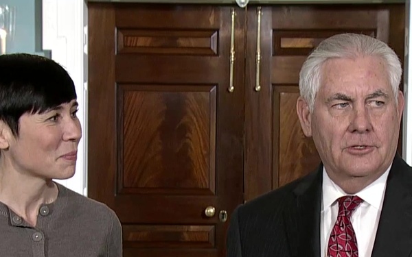 Secretary of State Tillerson meets with Norwegian Minister of Foreign Affairs Eriksen Søreide