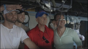 Tim Tebow Visits USS Chung-Hoon