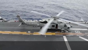 The "Saberhawks" Join Amphibious Assault Ship USS Bonhomme Richard