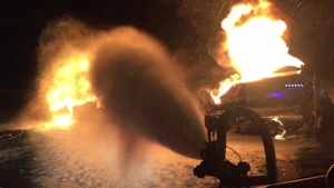 Utah Air National Guard responds to double tanker semi-truck fire